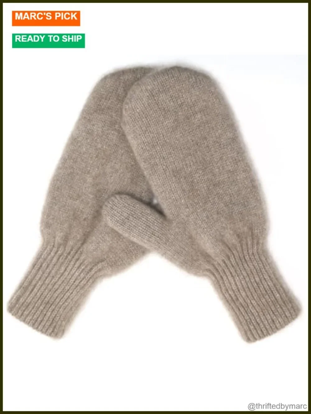 Luxury 100% Mongolian Cashmere Mittens – Organic Premium Winter Gloves